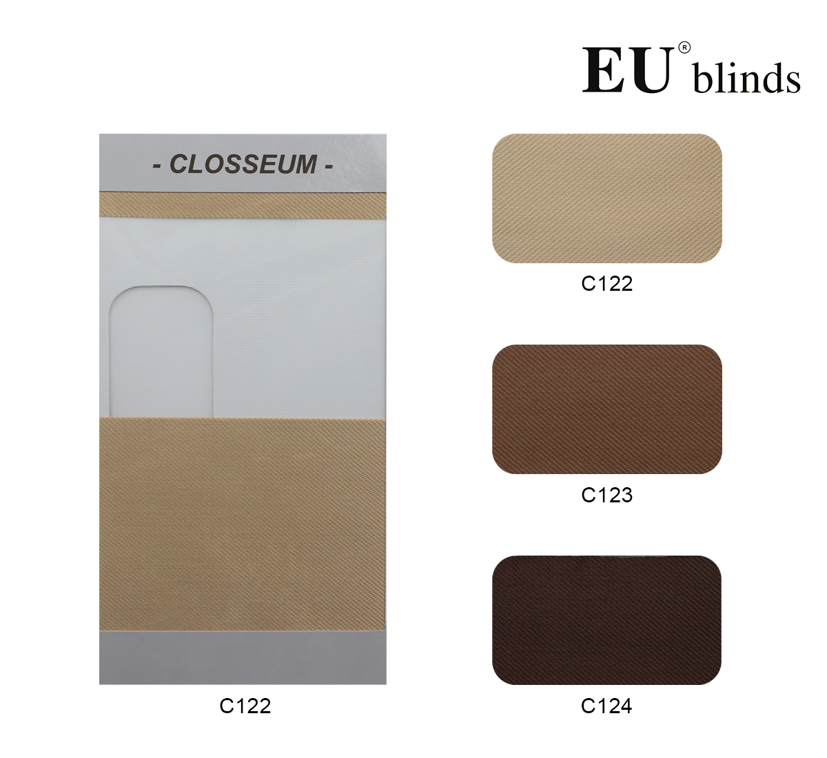 Rèm Cầu Vồng Cao Cấp EU Blinds - Mã Closseum (C122-124)