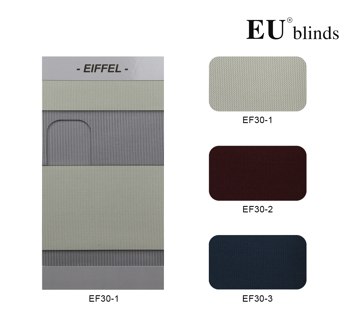 Rèm Cầu Vồng Cao Cấp EU Blinds - Mã EIFFEL (EF30)