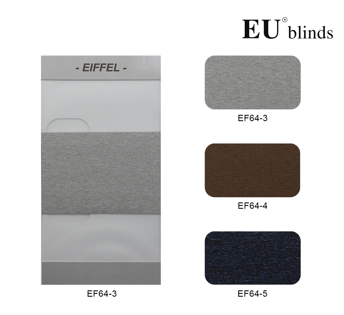 Rèm Cầu Vồng Cao Cấp EU Blinds - Mã EIFFEL (EF64)