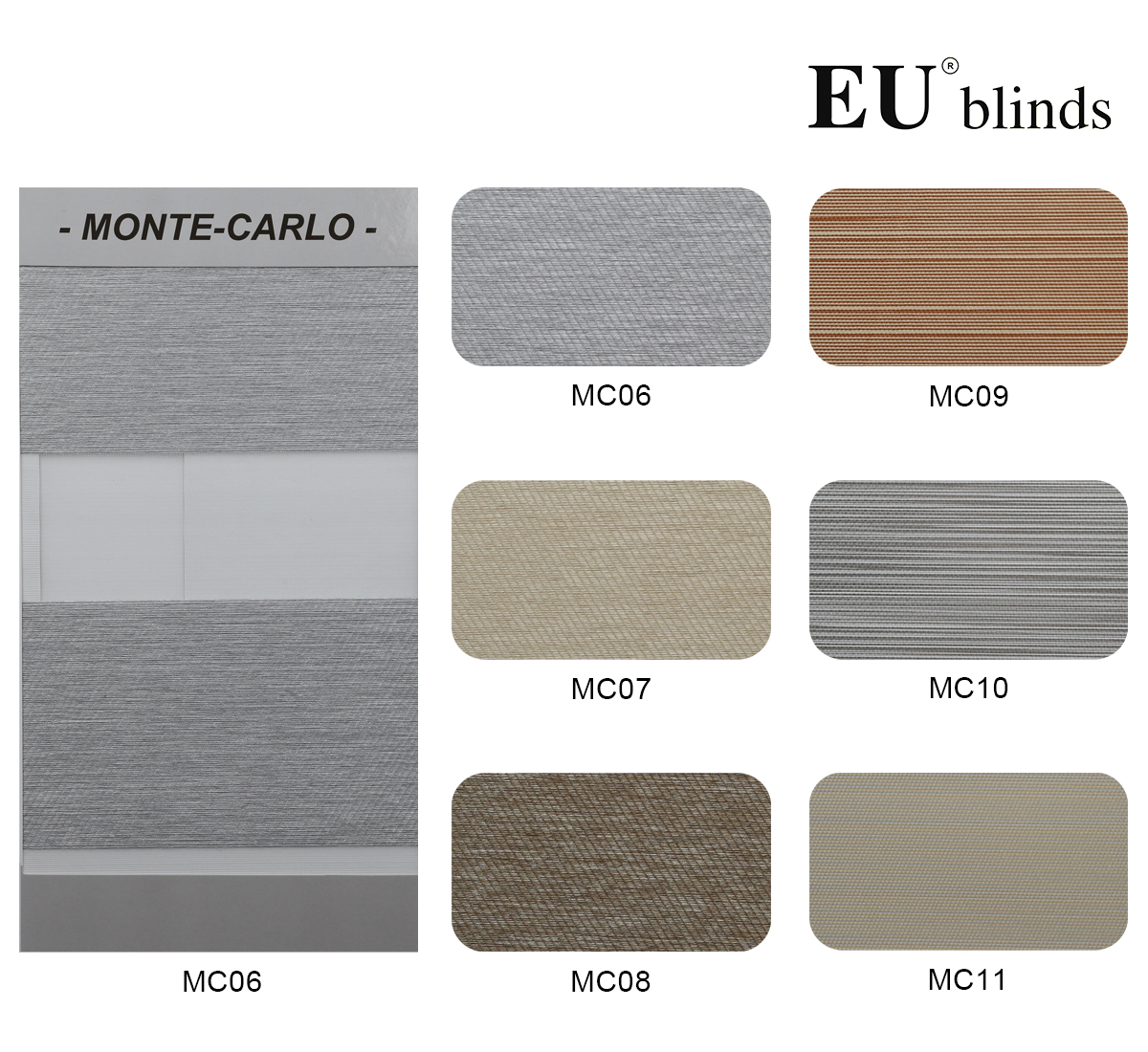 Rèm Cầu Vồng Cao Cấp EU Blinds - Mã MONTE-CARLO (MC06-11)