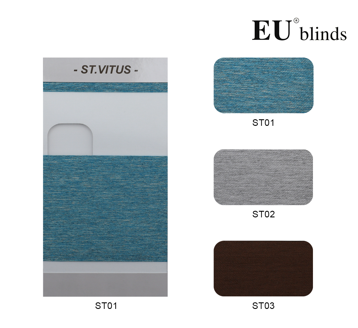 Rèm Cầu Vồng Cao Cấp EU Blinds - Mã ST.Vitus (ST)